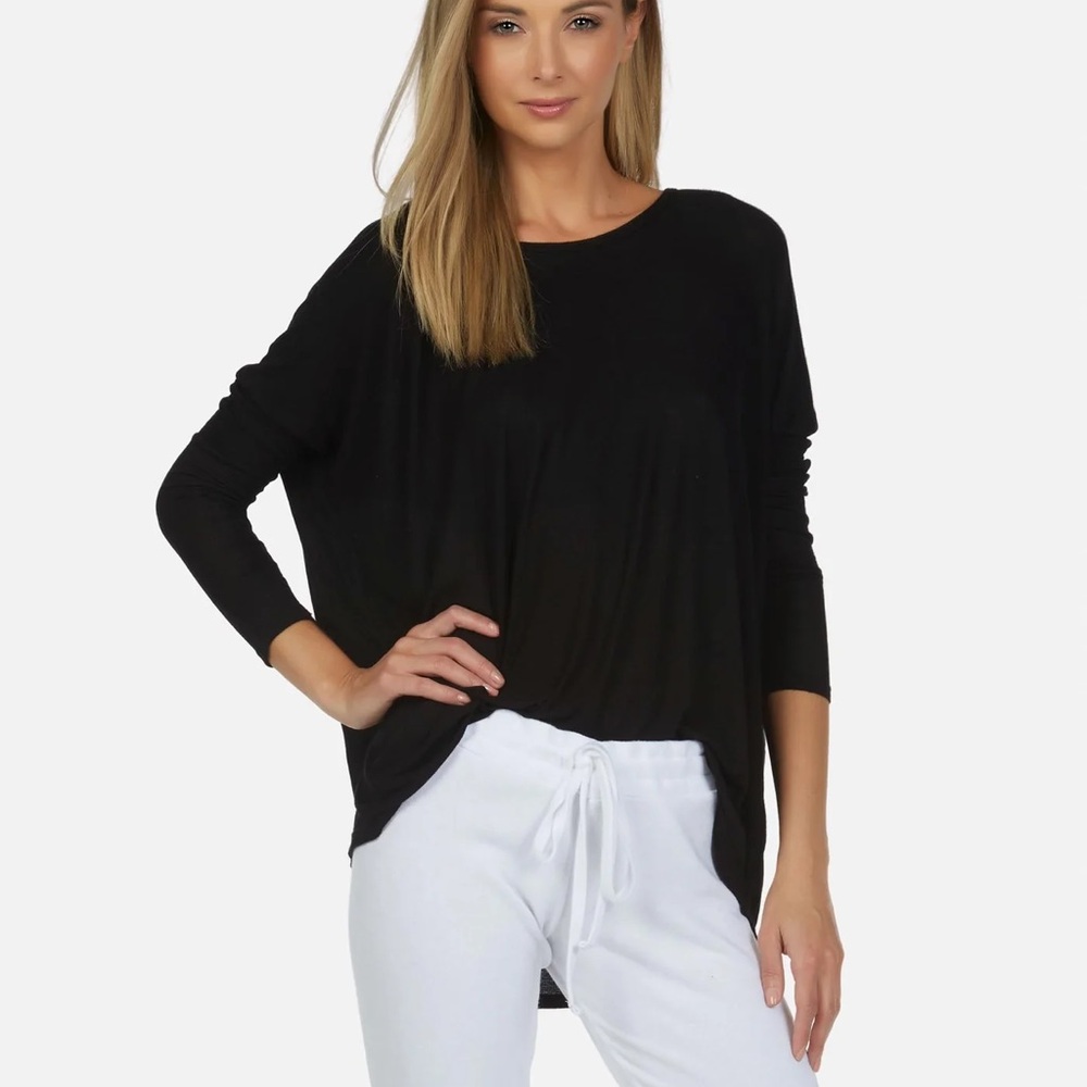 Michael Lauren Black Long Sleeve Top
